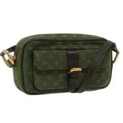 Pre-owned Canvas louis-vuitton-bags Louis Vuitton Vintage , Green , Da...