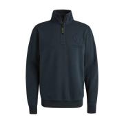 Half Zip Pullover in Zacht Terry PME Legend , Blue , Heren