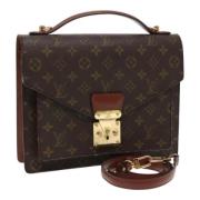 Pre-owned Canvas louis-vuitton-bags Louis Vuitton Vintage , Brown , Da...