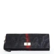 Pre-owned Leather clutches Givenchy Pre-owned , Black , Dames