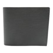 Pre-owned Leather wallets Louis Vuitton Vintage , Black , Dames