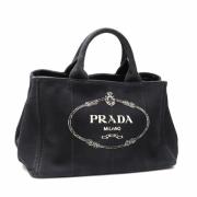 Pre-owned Canvas prada-bags Prada Vintage , Black , Dames