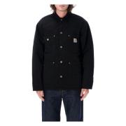 Zwarte OG Chore Coat Buitenkleding Aw24 Carhartt Wip , Black , Heren