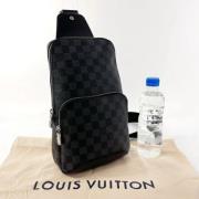 Pre-owned Canvas crossbody-bags Louis Vuitton Vintage , Black , Dames