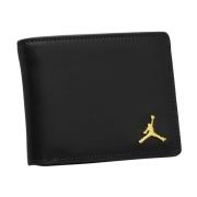 Zwarte Bifold Portemonnee met Jumpman Logo Jordan , Black , Heren