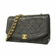 Pre-owned Leather chanel-bags Chanel Vintage , Black , Dames