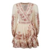 Wrap Mini Jurk Zimmermann , Multicolor , Dames