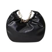 Croissant Hobo Tas Twinset , Black , Dames