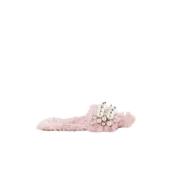 Pre-owned Faux Fur sandals Miu Miu Pre-owned , Pink , Dames