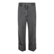 Grijze Denim Iconische Broek Patou , Gray , Dames