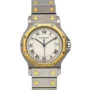 Pre-owned Stainless Steel watches Cartier Vintage , Beige , Dames