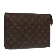 Pre-owned Canvas pouches Louis Vuitton Vintage , Brown , Dames