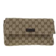 Pre-owned Canvas gucci-bags Gucci Vintage , Beige , Dames