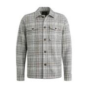 Check Boucle Overshirt Lange Mouw Vanguard , Gray , Heren