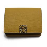 Pre-owned Leather wallets Loewe Pre-owned , Yellow , Dames