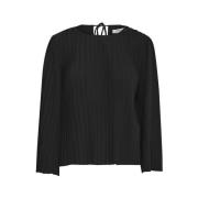 Geplooide blouse b.young , Black , Dames