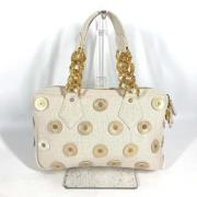 Pre-owned Canvas louis-vuitton-bags Louis Vuitton Vintage , White , Da...