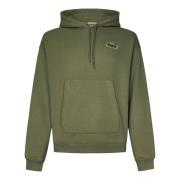 Khaki Groene Unisex Hoodie Aw24 Lacoste , Green , Heren