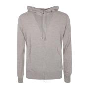 Kasjmierwol Zip Hoodie Filippo De Laurentiis , Beige , Heren