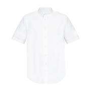 Witte Button-Down Shirt Korte Mouwen Givenchy , White , Heren