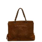 Pre-owned Leather chanel-bags Chanel Vintage , Brown , Dames