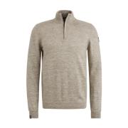 Stijlvolle Pullover met Halve Knoopsluiting Vanguard , Brown , Heren