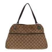 Pre-owned Canvas handbags Gucci Vintage , Beige , Dames