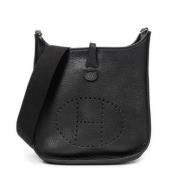 Pre-owned Leather shoulder-bags Hermès Vintage , Black , Dames