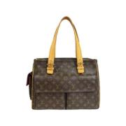 Pre-owned Canvas shoulder-bags Louis Vuitton Vintage , Brown , Dames