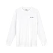 Minimalist Lange Mouw Tee Olaf Hussein , White , Heren