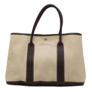 Pre-owned Canvas hermes-bags Hermès Vintage , Beige , Dames