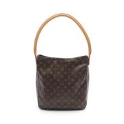 Pre-owned Canvas handbags Louis Vuitton Vintage , Brown , Dames