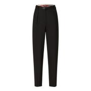 Klassieke Vrouwelijke Tapered Leg Broek Max Mara , Black , Dames