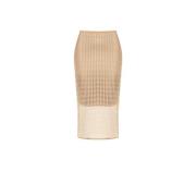 Glanzende Mesh Pencilrok - Lente-Zomer 2024 Rinascimento , Beige , Dam...