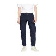 Navy Cargo Broek Met Manchetten Moderne Stijl Jack & Jones , Blue , He...