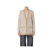 Pailletvest met Gestructureerde Schouders Elisabetta Franchi , Brown ,...