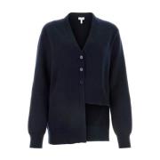 Asymmetrische Cashmere Cardigan Vrouwen Loewe , Blue , Dames