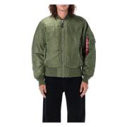 Sage Green Ma-1 Bomber Jacket Alpha Industries , Green , Heren