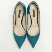 Pre-owned Fabric heels Louis Vuitton Vintage , Blue , Dames