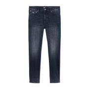 Skinny Simon Donker Denim Jeans Tommy Jeans , Blue , Heren