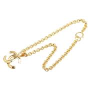 Pre-owned Metal necklaces Chanel Vintage , Yellow , Dames