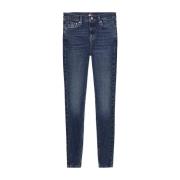 Nora Dark Skinny Broek Tommy Hilfiger , Blue , Dames