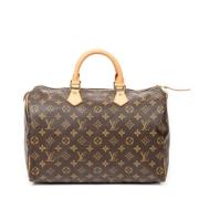 Pre-owned Canvas handbags Louis Vuitton Vintage , Brown , Dames