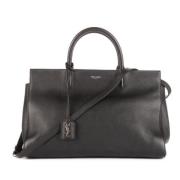 Pre-owned Leather handbags Yves Saint Laurent Vintage , Black , Dames