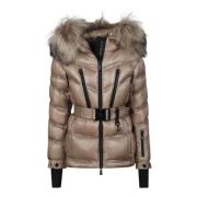 Warme Winter Donsjas Moncler , Beige , Dames