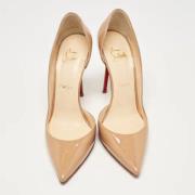 Pre-owned Fabric heels Christian Louboutin Pre-owned , Beige , Dames