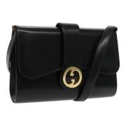 Pre-owned Leather gucci-bags Gucci Vintage , Black , Dames