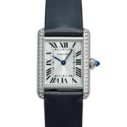 Pre-owned Leather watches Cartier Vintage , Gray , Dames