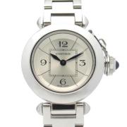 Pre-owned Metal watches Cartier Vintage , Gray , Dames