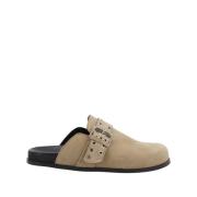 Halia Leren Muiltjes Alohas , Beige , Dames